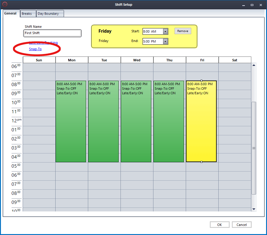 Click the Snap-To link.
