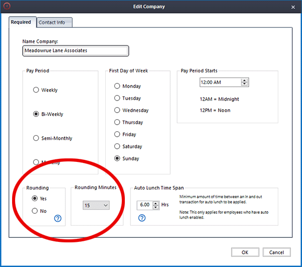 You choose whether to round your employees'transactions when setting up a Company. You choose whether to round your employees'transactions when setting up a Company.